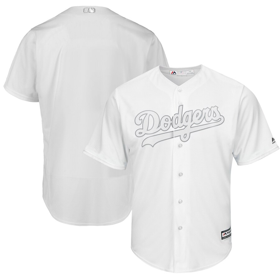 customized Men Los Angeles Dodgers blank white game MLB Jersey->los angeles dodgers->MLB Jersey
